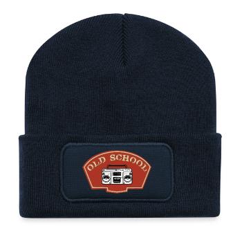 Alte Schule - Recycelte Patch Beanie - French Navy - Vorne