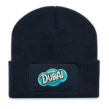 Viral Dubai Chocolate - Recycled Patch Beanie - french navy - Front