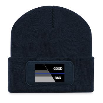 Shadow blueline good bad - Recycelte Patch Beanie - French Navy - Vorne