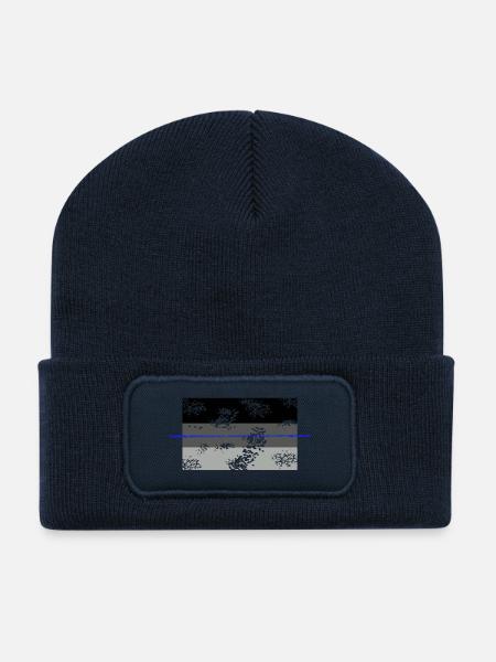 Shadow used blueline - Recycelte Patch Beanie - French Navy