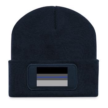 Shadow Deutschlandflagge blueline - Recycelte Patch Beanie - French Navy - Vorne