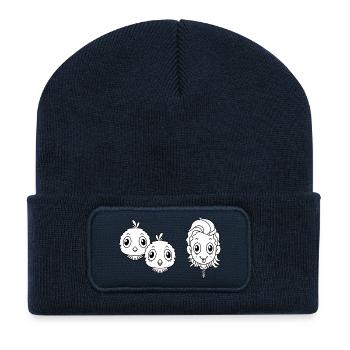 Haustier Vogel - Recycelte Patch Beanie - French Navy - Vorne