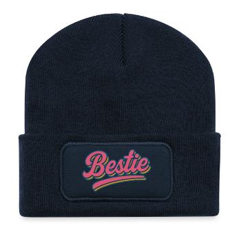Bestie - Recycelte Patch Beanie - French Navy - Vorne