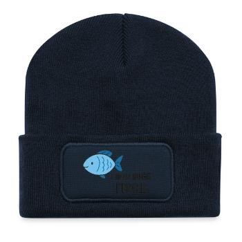 FAVORITE FISH - Recycled Patch Beanie - french navy - Front