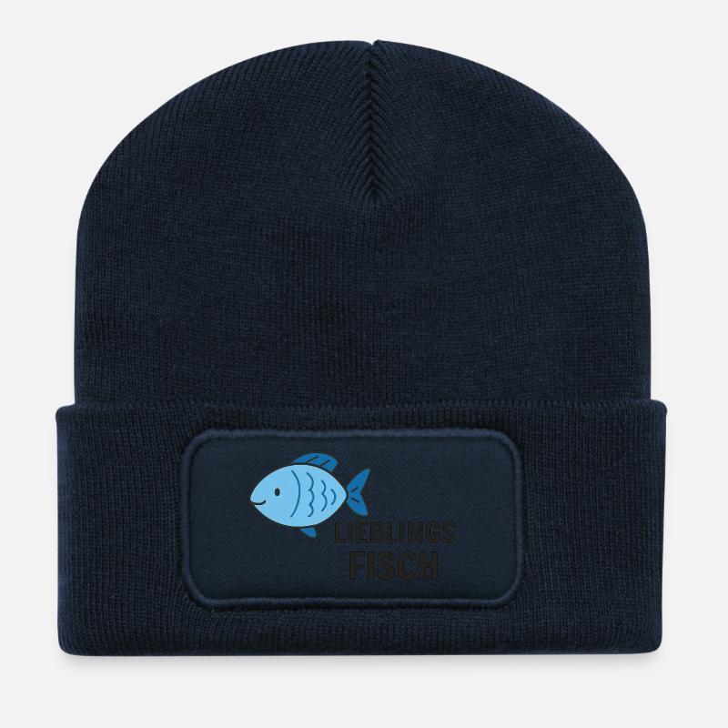 FAVORITE FISH - Recycled Patch Beanie - french navy