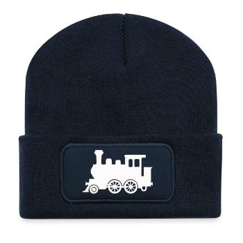 lokomotive - Recycelte Patch Beanie - French Navy - Vorne