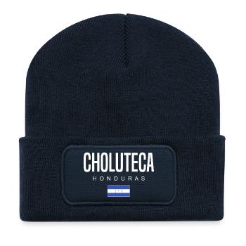 Choluteca Honduras Honduriens - Beanie recyclé à patch - bleu marine - Devant