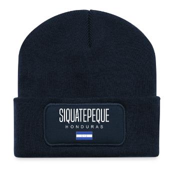 Siquatepeque Honduras Honduriens - Beanie recyclé à patch - bleu marine - Devant
