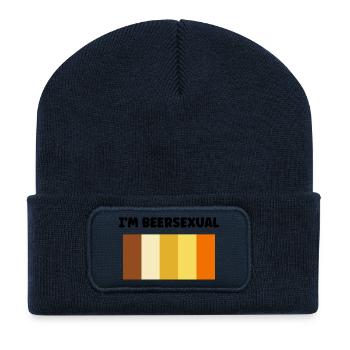 Bearsexual Solar Earth Palette - Recycelte Patch Beanie - French Navy - Vorne