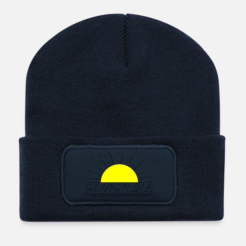 Sunshine - Recycelte Patch Beanie - French Navy