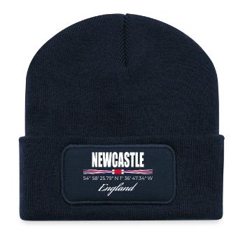 Newcastle - Recycled Patch Beanie - french navy - Front