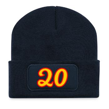 20. 20th ANNIVERSARY. 20 YEARS ANNIVERSARY. 20 YEARS. - Recycled Patch Beanie - french navy - Front
