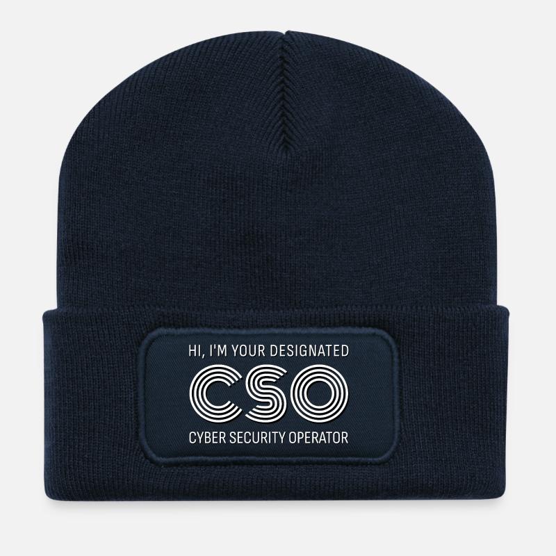CSO Cyber Security Operator - Recycelte Patch Beanie - French Navy