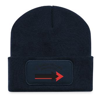Vélo de route Vélo Vélo Sport Vélo VTT - Beanie recyclé à patch - bleu marine - Devant
