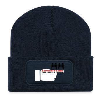 Authoritarian fist - Recycled Patch Beanie - french navy - Front