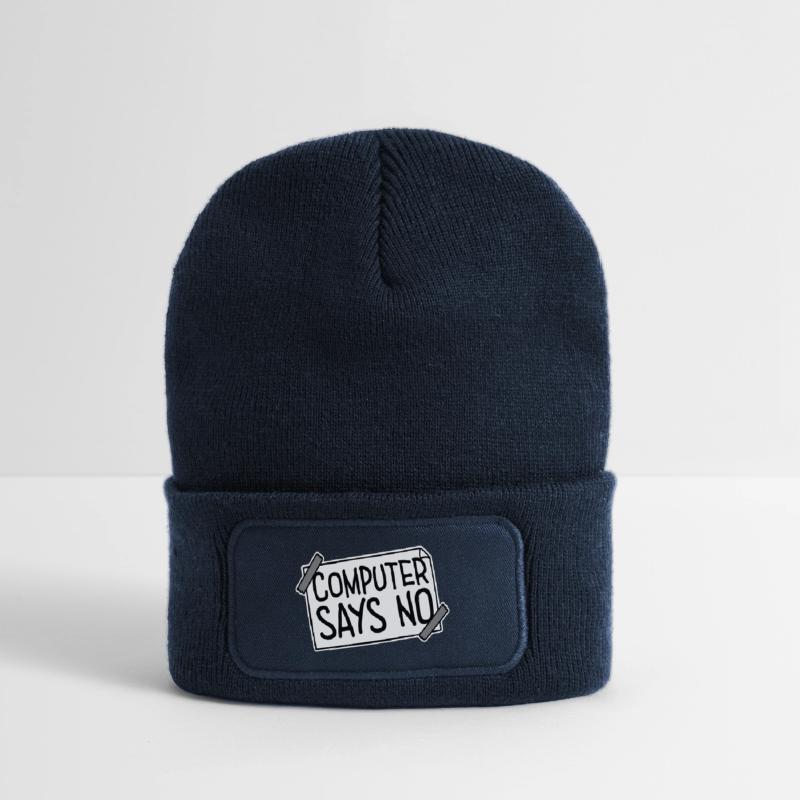 L’ordinateur dit pas de technique drôle de nerd programmeur Beanie recyclé à patch