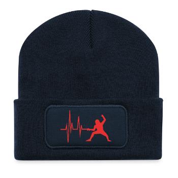 Fechten - Recycelte Patch Beanie - French Navy - Vorne