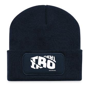Introvert selectively social - Recycled Patch Beanie - french navy - Front