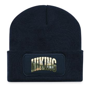 Wanderblasenbuchstaben Mountain Lake Forest Tee - Recycelte Patch Beanie - French Navy - Vorne