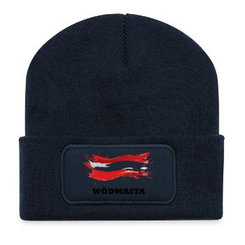 Österreich Wödmasta - Recycelte Patch Beanie - French Navy - Vorne