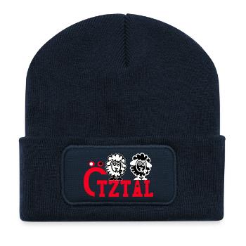 Ötztal Oetztal au Tyrol - Beanie recyclé à patch - bleu marine - Devant