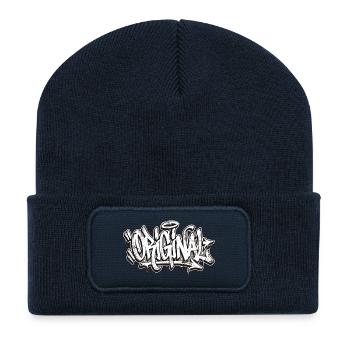 Original Graffiti - Beanie recyclé à patch - bleu marine - Devant