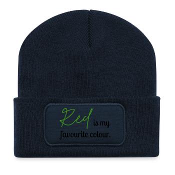 Red2 - Recycled Patch Beanie - french navy - Front