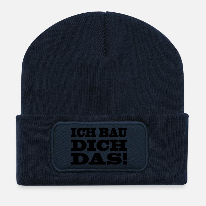 Bauarbeiter - Recycelte Patch Beanie - French Navy