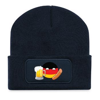 GermanyBall - Recycled Patch Beanie - french navy - Front