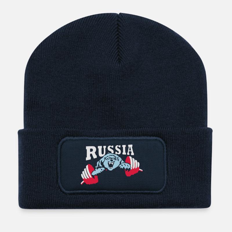 Rusland Bjørn - Recycled Patch Beanie - navy