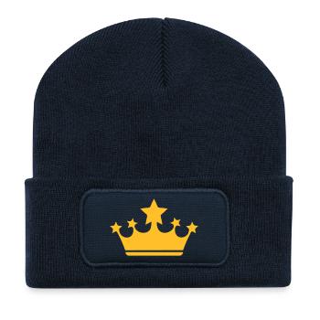 kroon - Beanie recyclé à patch - bleu marine - Devant