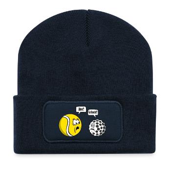 Tennis vs Golf - Recycelte Patch Beanie - French Navy - Vorne