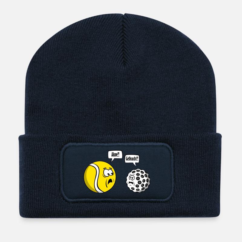 Tennis vs Golf - Recycelte Patch Beanie - French Navy