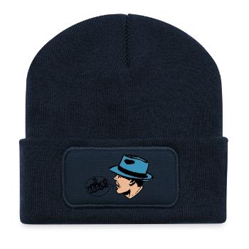 Lennart - Salut à nouveau - Beanie recyclé à patch - bleu marine - Devant