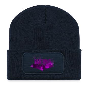 Schlechtes Ding Happy Halloween - Recycelte Patch Beanie - French Navy - Vorne