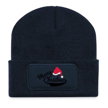 Christmas - Recycled Patch Beanie - french navy - Front