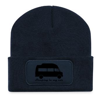 Sleeping in my car - Recycelte Patch Beanie - French Navy - Vorne