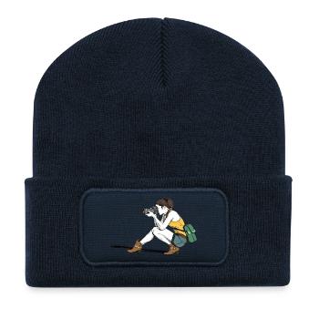 camera photographer fotograf kamera foto photo3 - Recycelte Patch Beanie - French Navy - Vorne