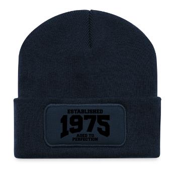 aged to perfection established 1975 (uk) - Recycled Patch Beanie - french navy - Front