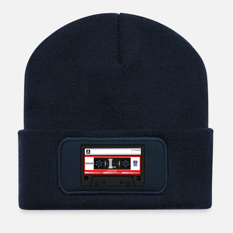 compact cassette - Recycelte Patch Beanie - French Navy
