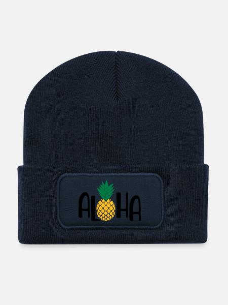 Sommer - Recycelte Patch Beanie - French Navy