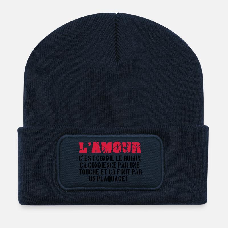 rugby - Recycled Patch Beanie - french navy