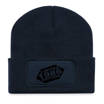 year 1986 limited edition - Recycled Patch Beanie - french navy - Front