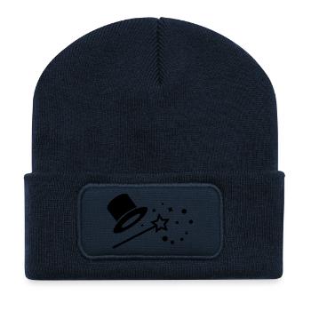 magic_1_f1_ - Recycelte Patch Beanie - French Navy - Vorne