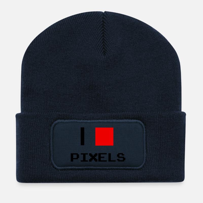 pixel - Recycled Patch Beanie - french navy