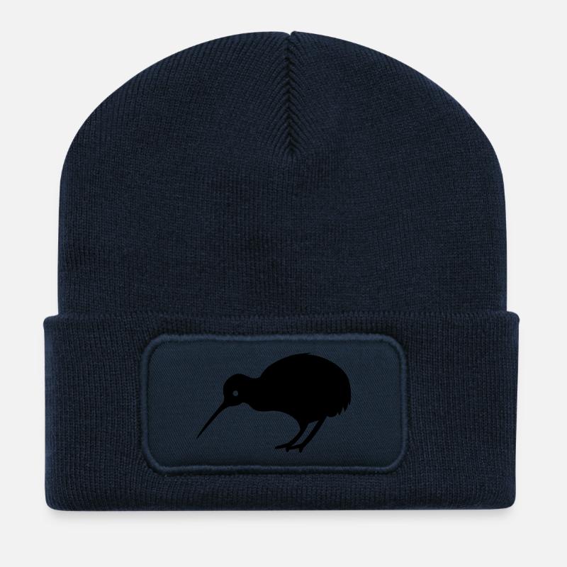 kiwibird neuseeland - Recycelte Patch Beanie - French Navy