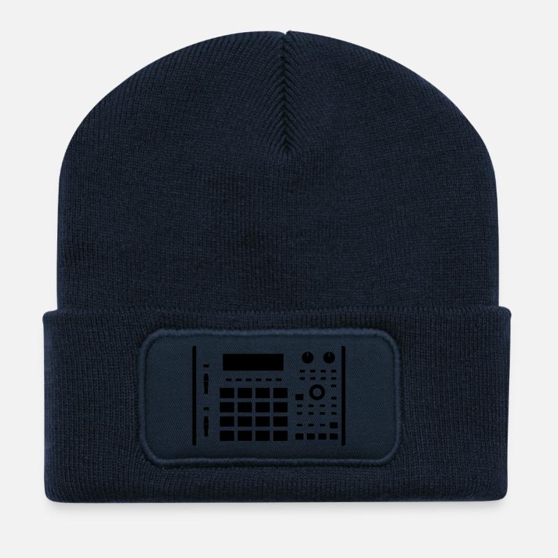 MPC 1000 white - Recycelte Patch Beanie - French Navy