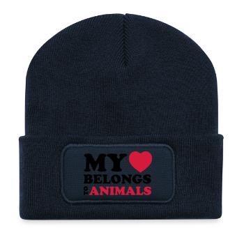 MHBT ANIMALS - Recycelte Patch Beanie - French Navy - Vorne