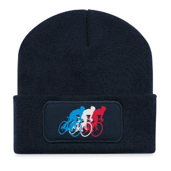 Bicyclists - Recycelte Patch Beanie - French Navy - Vorne