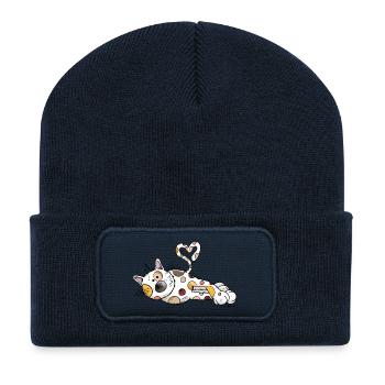 Lilly Cat - Recycled Patch Beanie - french navy - Front